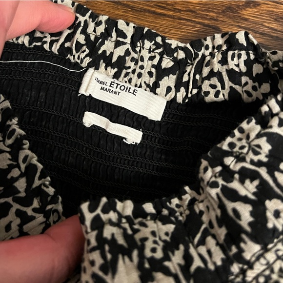 Isabel Marant Etoile Naomi Smocked Floral Printed Ruffle Mini Skirt - Picture 5 of 7